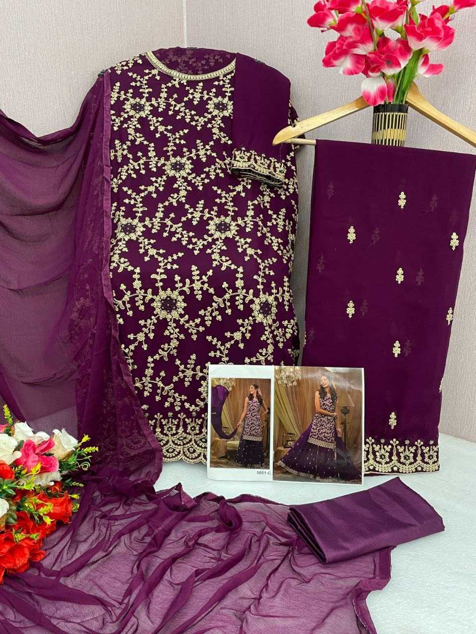 YNF Wholesale Georgette Ladies Suits  | Surat Manufacturer