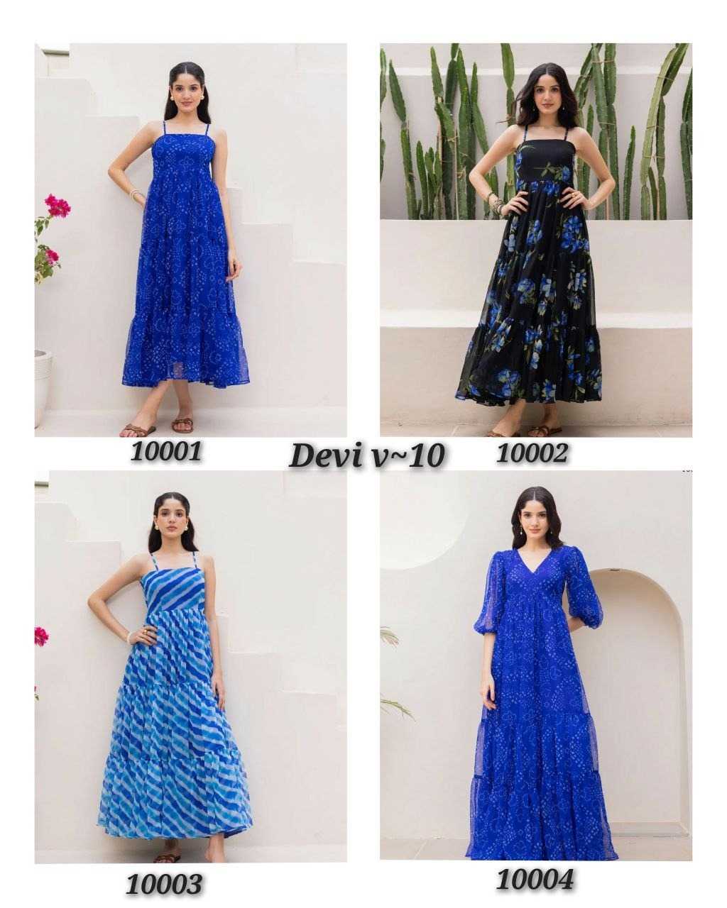 YNF Wholesale Faux Georgette Printed Gowns  | Surat Manufacturer