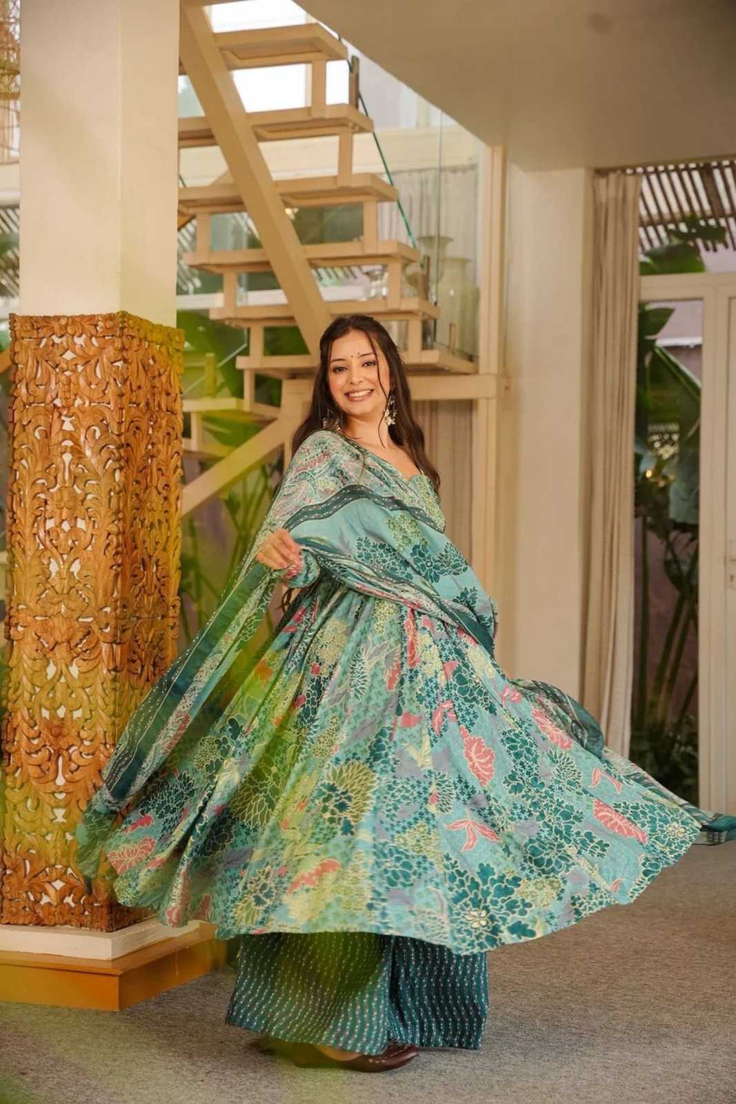 YNF Wholesale Soft Cotton Silk Palazzo Suit  | Surat Manufacturer