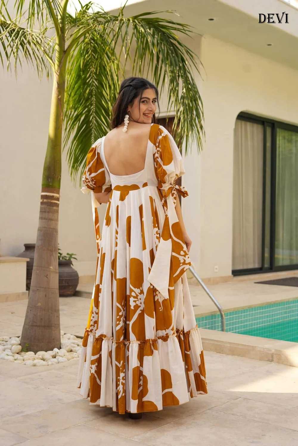 YNF Wholesale Cotton Cambric Printed Gowns  | Surat Manufacturer