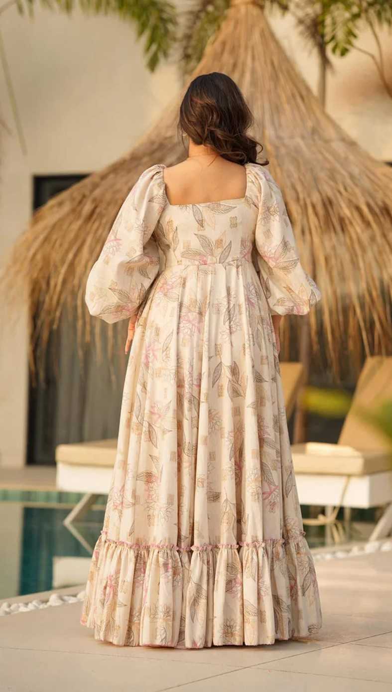 YNF Wholesale Cotton Cambric Printed Gowns  | Surat Manufacturer