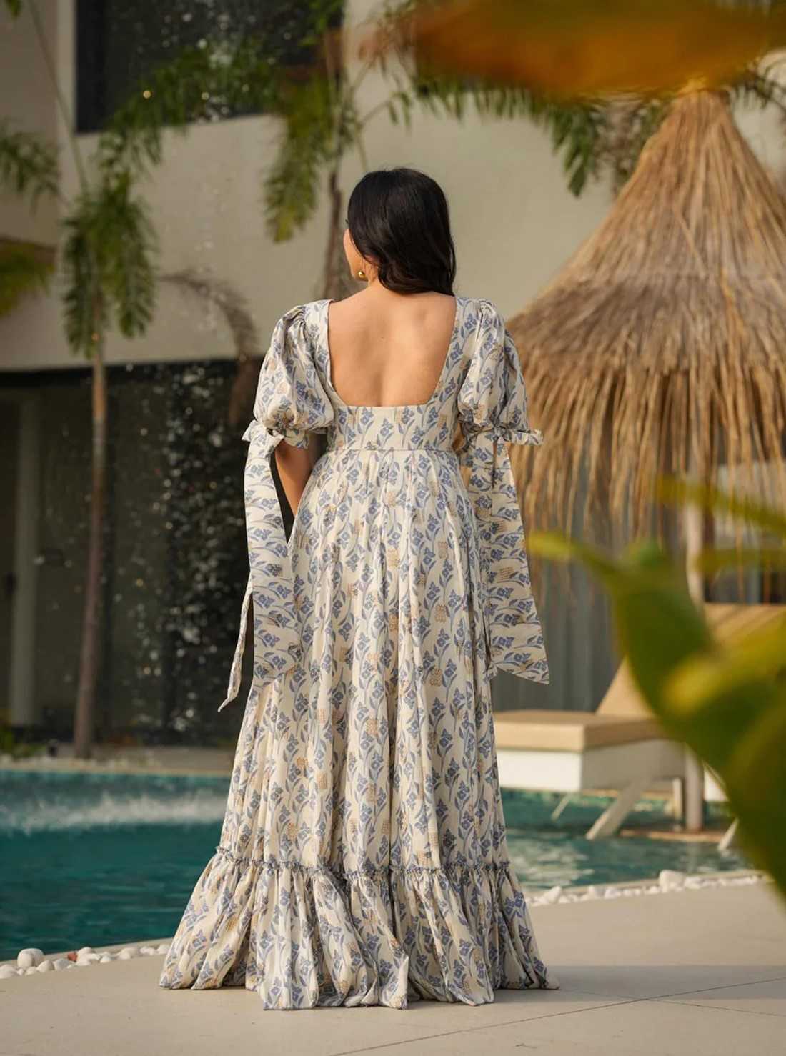 YNF Wholesale Cotton Cambric Printed Gowns  | Surat Manufacturer