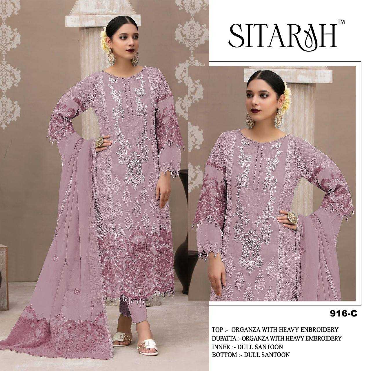 YNF Wholesale Organza Silk Ladies Silk Suit KESH744 SITARAH 916 | Surat Manufacturer