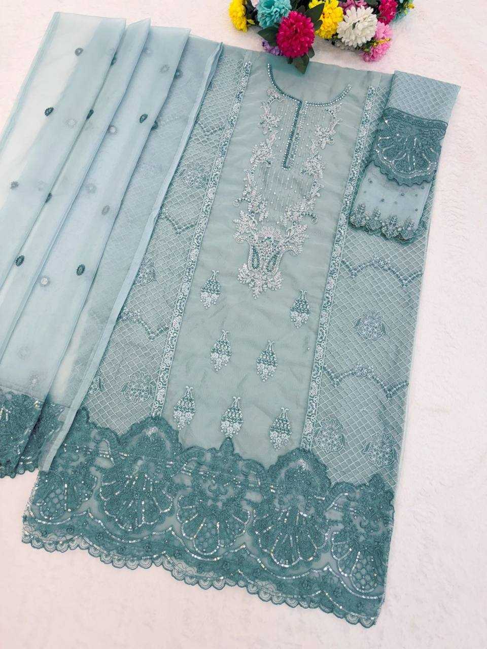 YNF Wholesale Organza Silk Ladies Silk Suit KESH744 SITARAH 916 | Surat Manufacturer