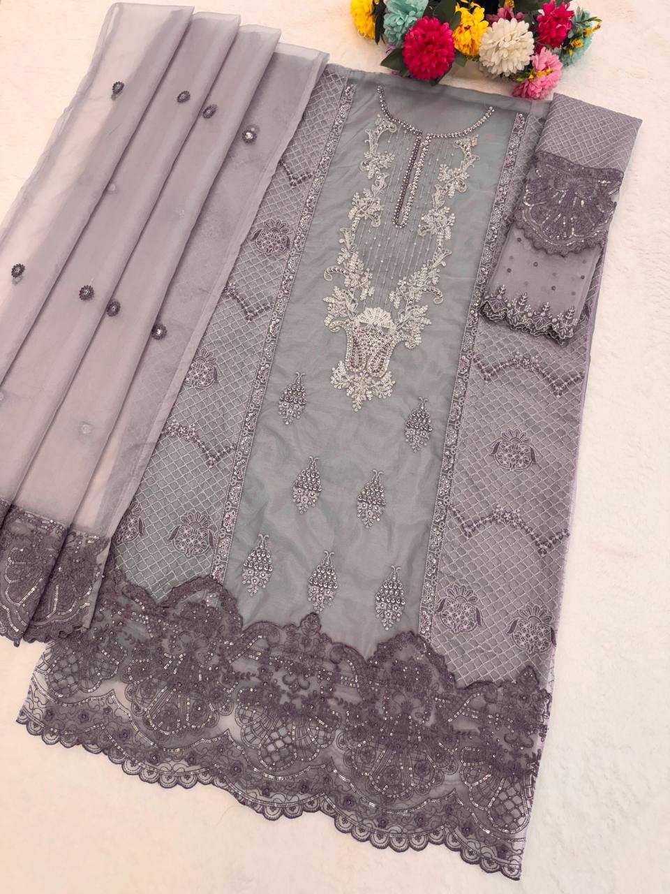 YNF Wholesale Organza Silk Ladies Silk Suit KESH744 SITARAH 916 | Surat Manufacturer