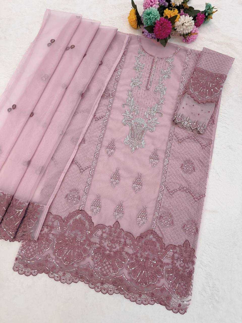 YNF Wholesale Organza Silk Ladies Silk Suit KESH744 SITARAH 916 | Surat Manufacturer