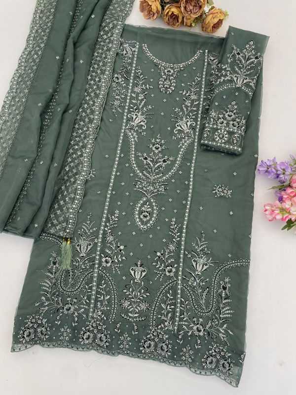 YNF Wholesale Organza Silk Ladies Silk Suit KESH744 SITARAH 923 | Surat Manufacturer
