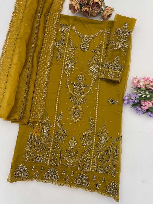 YNF Wholesale Organza Silk Ladies Silk Suit KESH744 SITARAH 923 | Surat Manufacturer