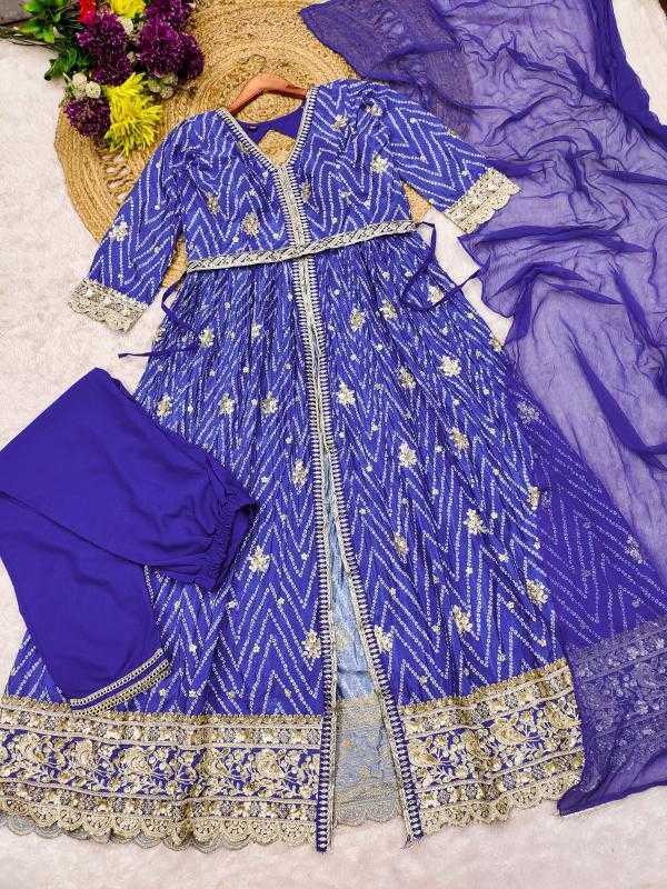 YNF Wholesale Chinon Silk Embroidery Gowns  | Surat Manufacturer