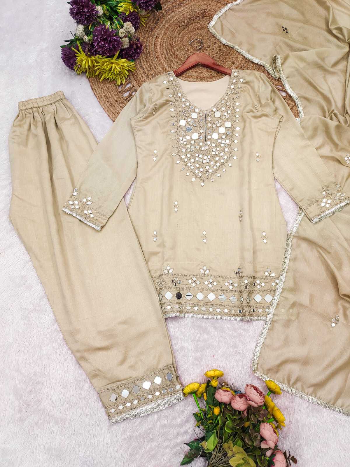 YNF Wholesale Vichitra Silk Ladies Silk Suit  | Surat Manufacturer