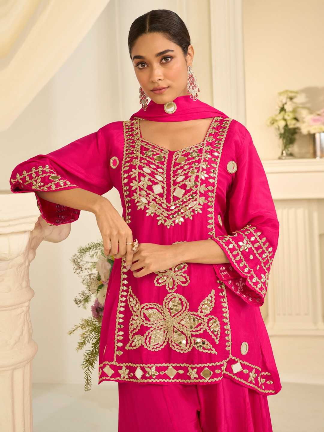 YNF Wholesale Silk Sharara Salwar Suits  | Surat Manufacturer