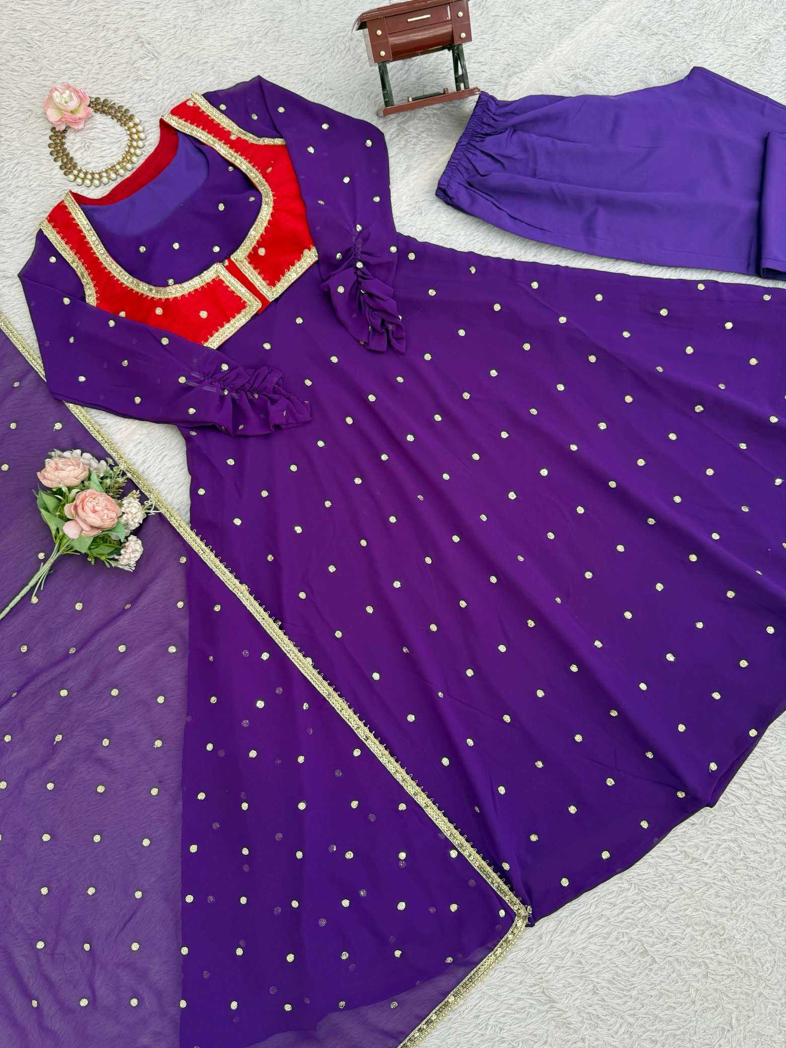 YNF Wholesale Faux Georgette Georgette Suit  | Surat Manufacturer