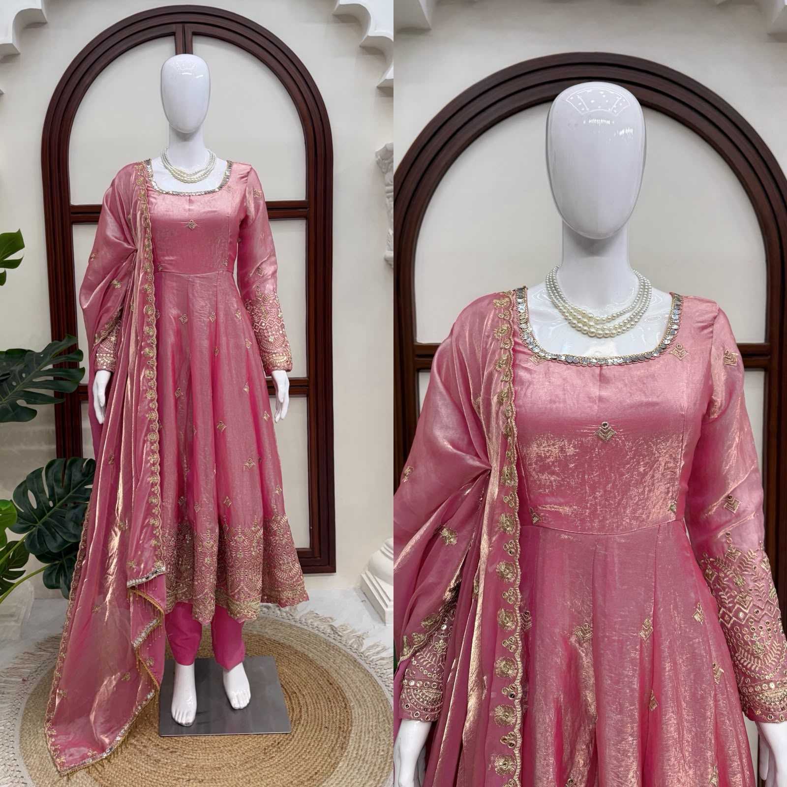 YNF Wholesale Silk Fancy Gowns  | Surat Manufacturer