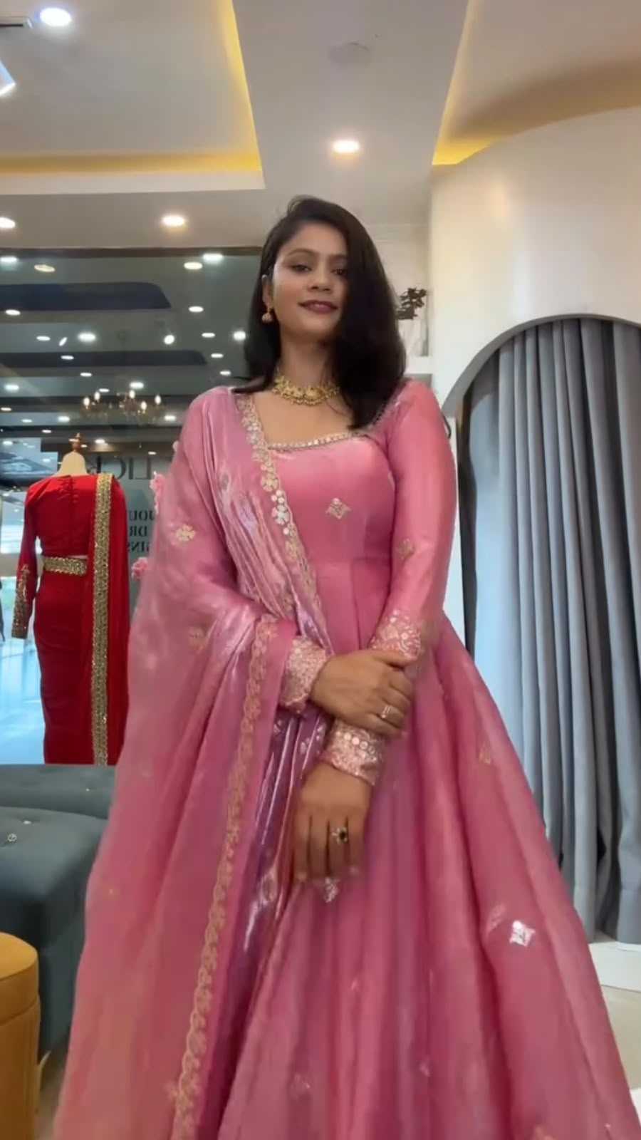YNF Wholesale Silk Fancy Gowns  | Surat Manufacturer