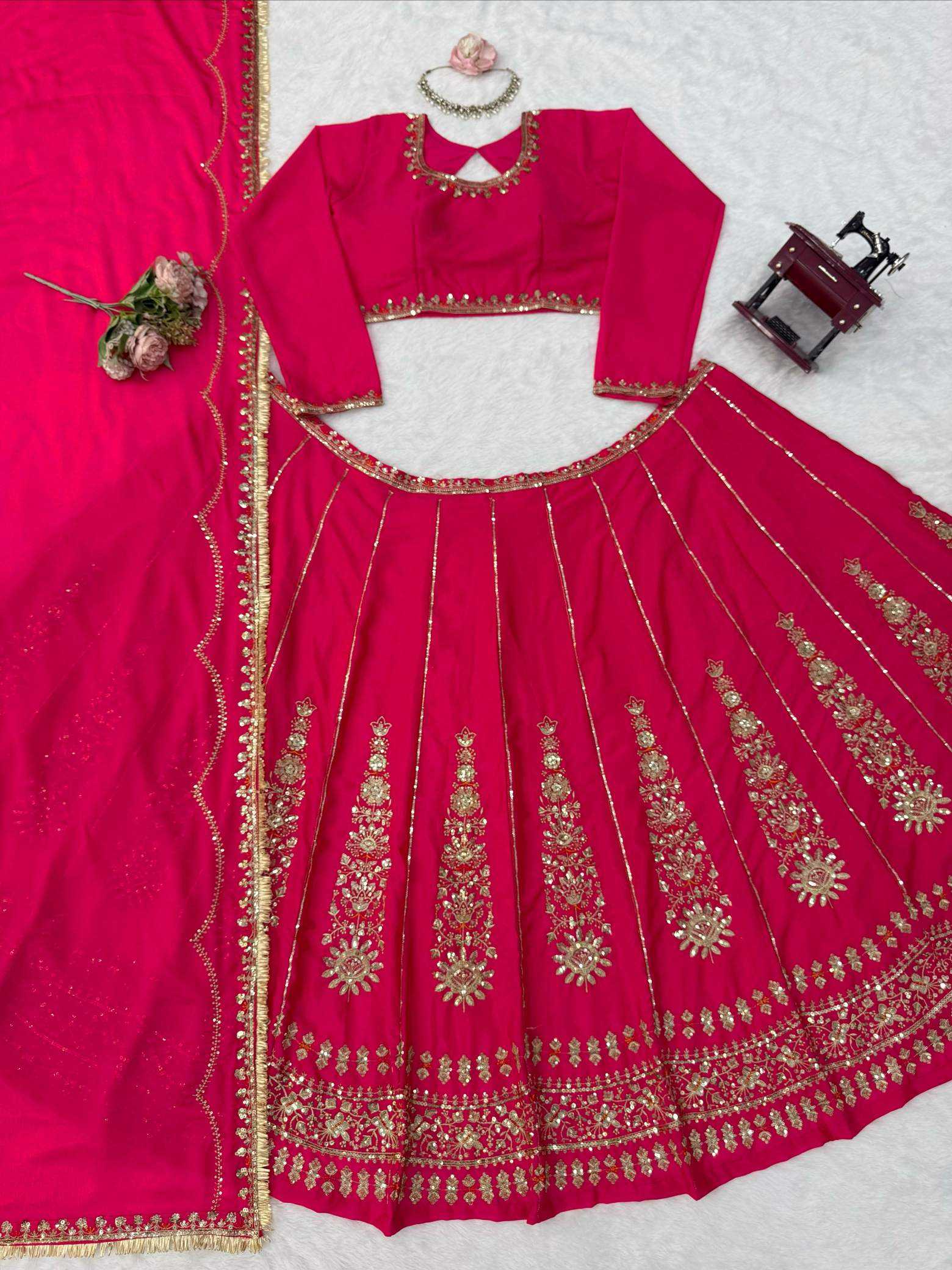 YNF Wholesale Chinon Designer Lehenga  | Surat Manufacturer
