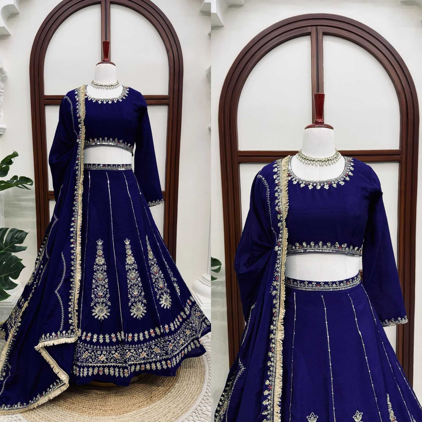 YNF Wholesale Chinon Designer Lehenga  | Surat Manufacturer