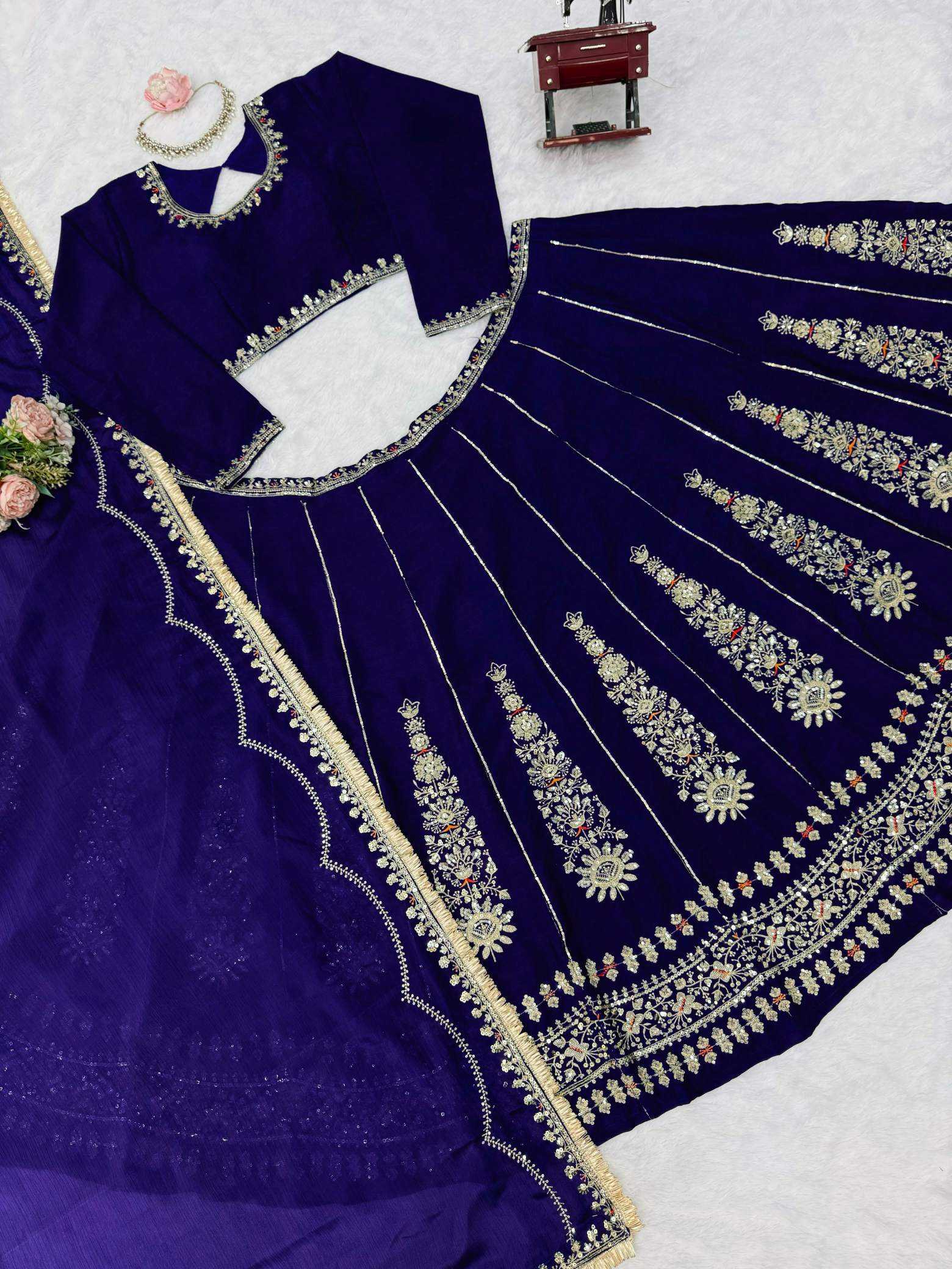 YNF Wholesale Chinon Designer Lehenga  | Surat Manufacturer