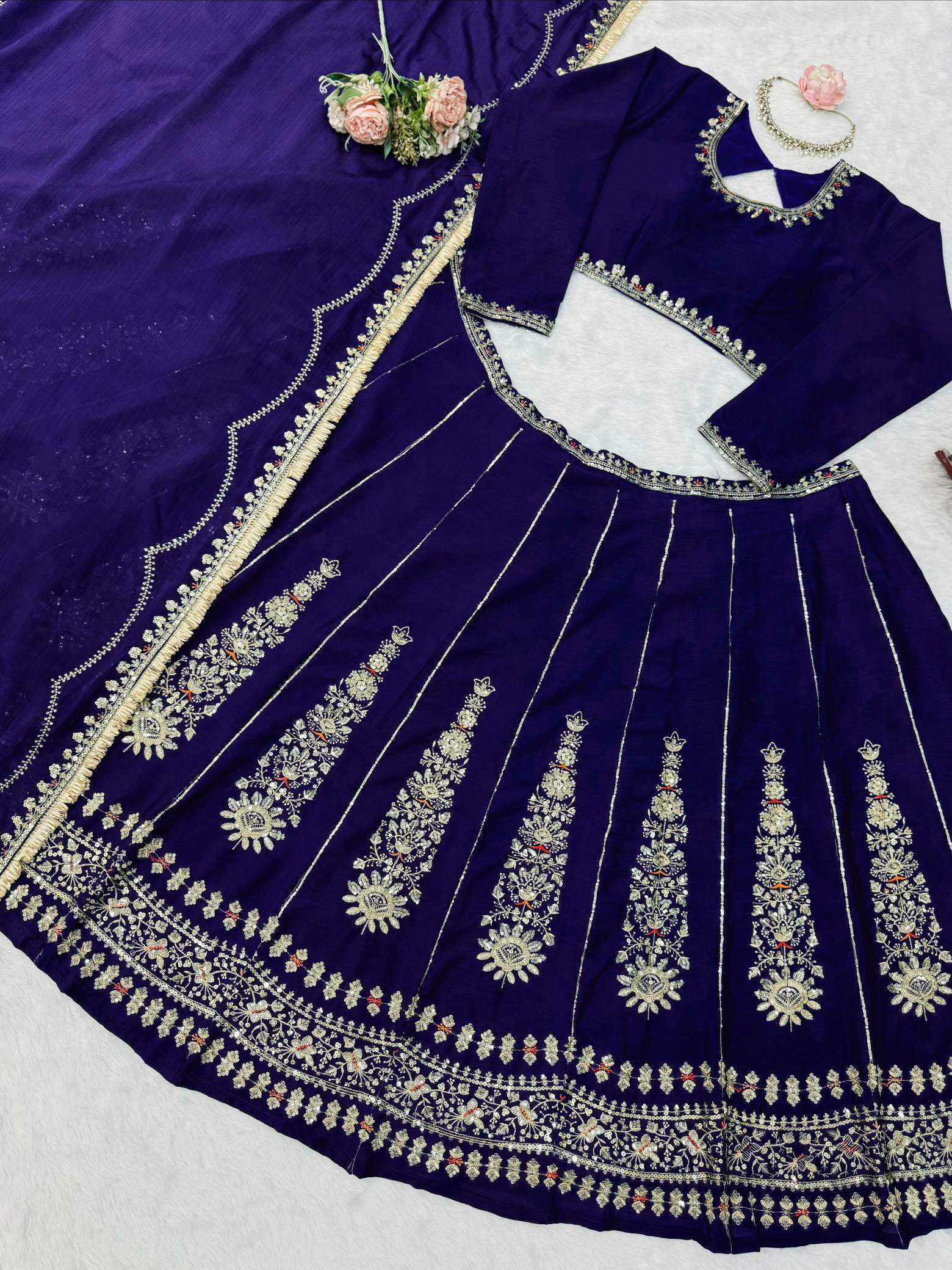 YNF Wholesale Chinon Fancy Lehenga  | Surat Manufacturer