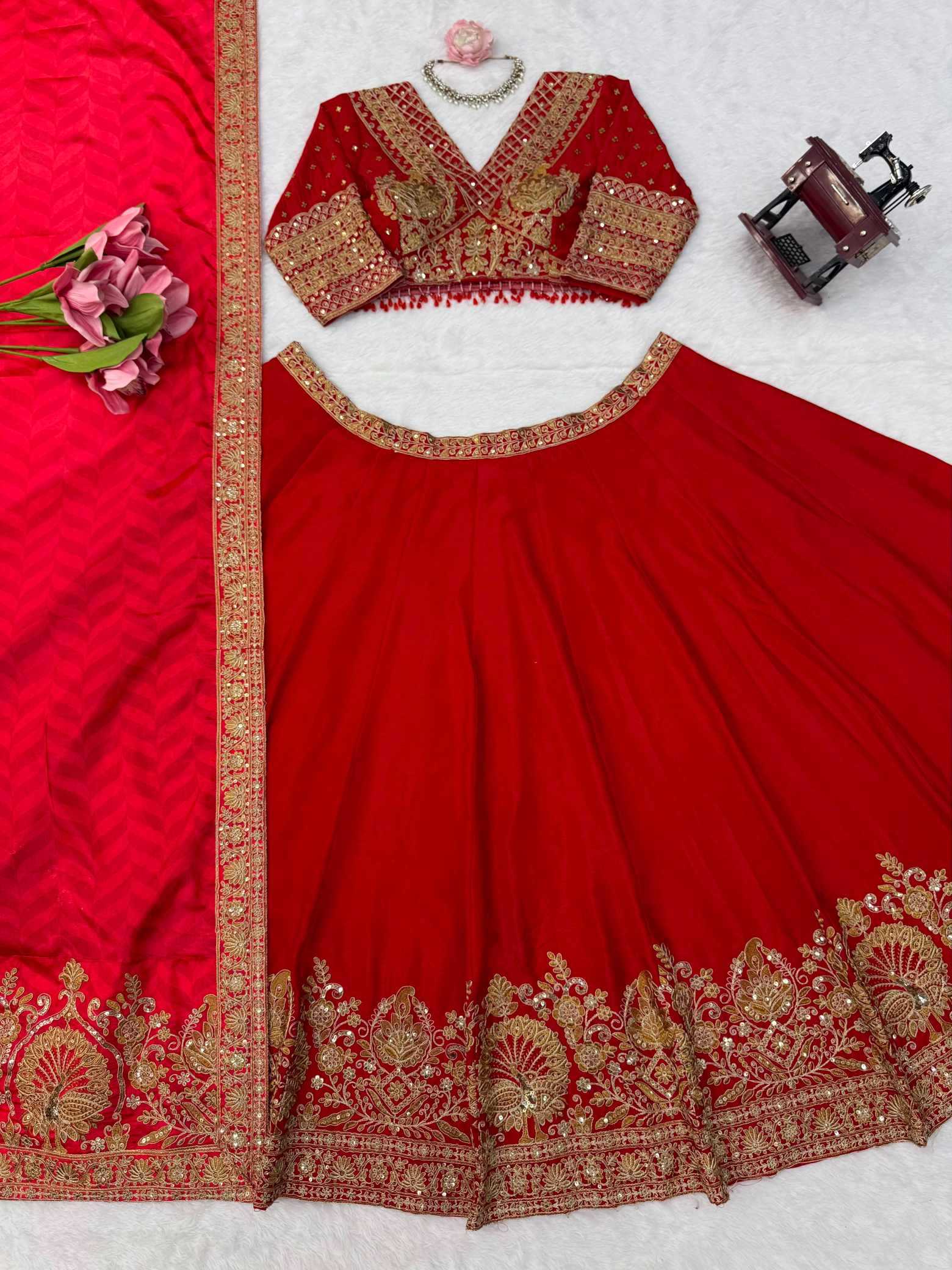 YNF Wholesale Chinon Fancy Lehenga  | Surat Manufacturer