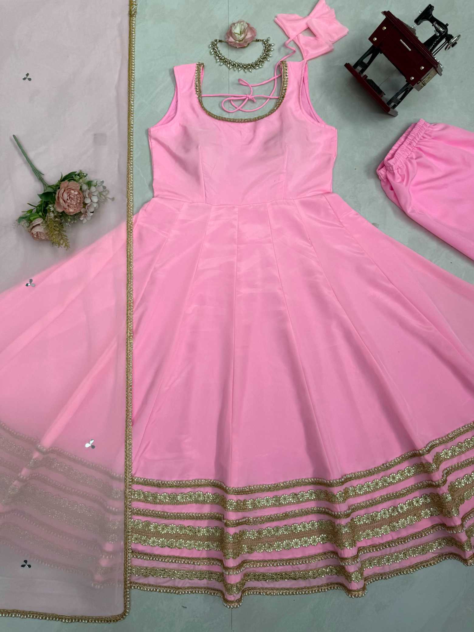 YNF Wholesale Crepe Anarkali Gown  | Surat Manufacturer