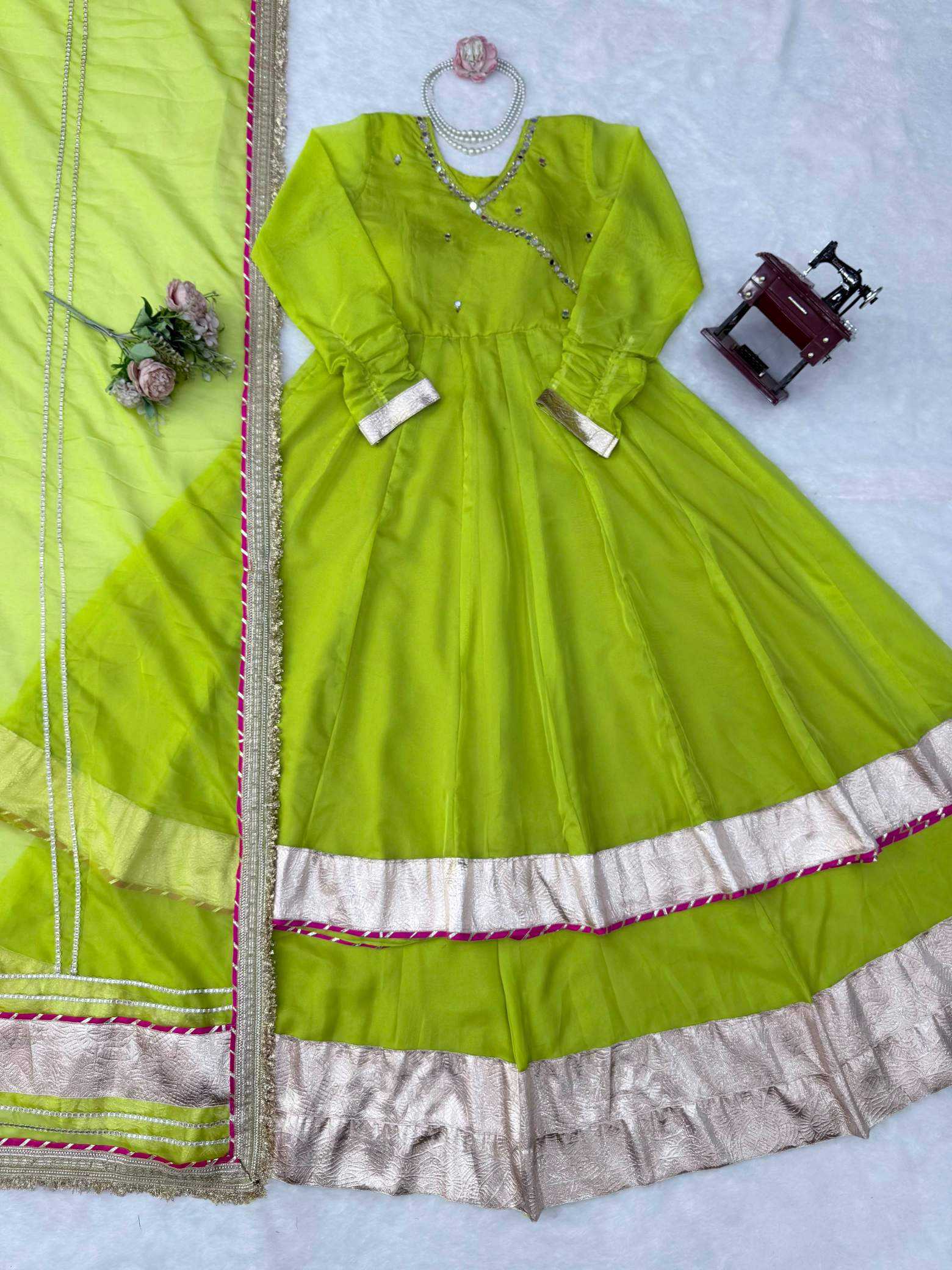 YNF Wholesale Organza Silk Silk Lehenga  | Surat Manufacturer