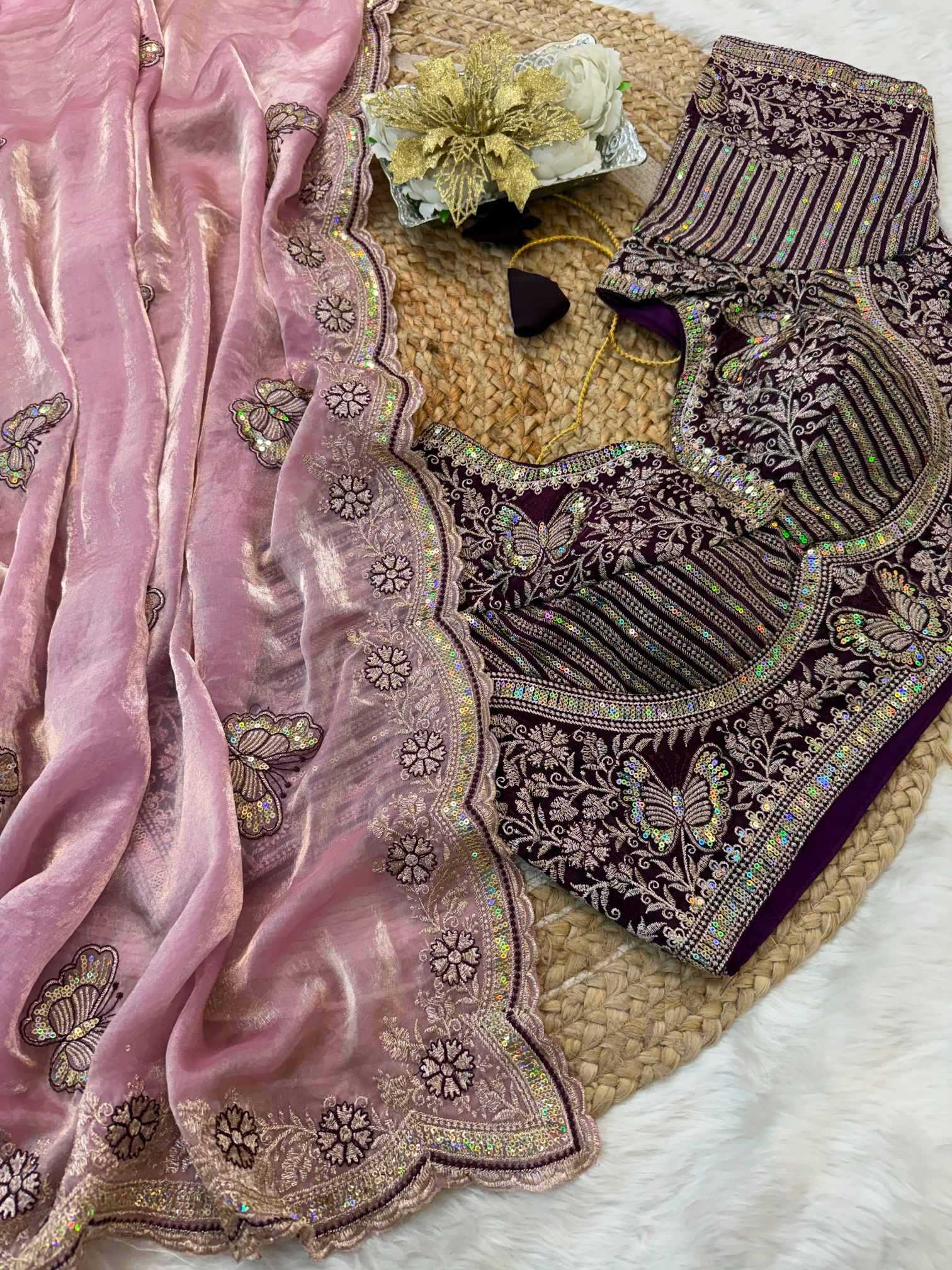 YNF Wholesale Space Silk Designer Silk Sarees  | Surat Manufacturer