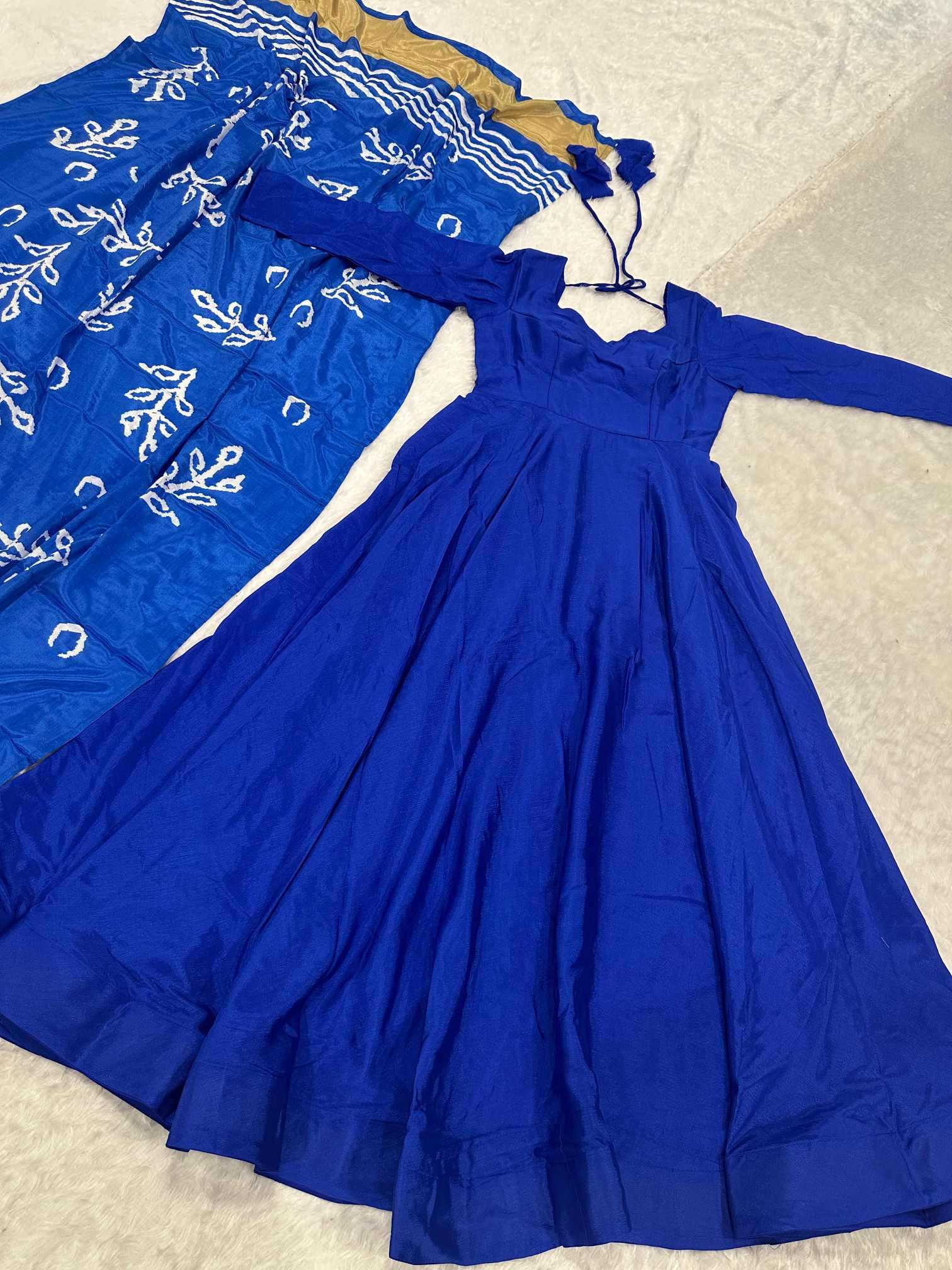 YNF Wholesale Chinon Silk Anarkali Gown  | Surat Manufacturer