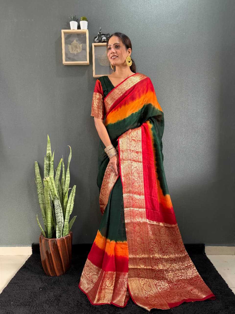 YNF Wholesale Dola Silk Saree Gown  | Surat Manufacturer