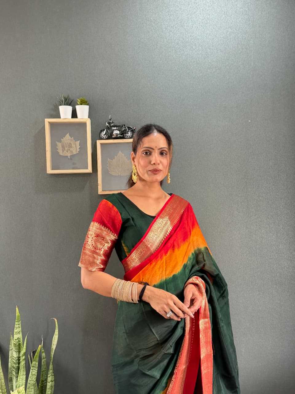YNF Wholesale Dola Silk Saree Gown  | Surat Manufacturer