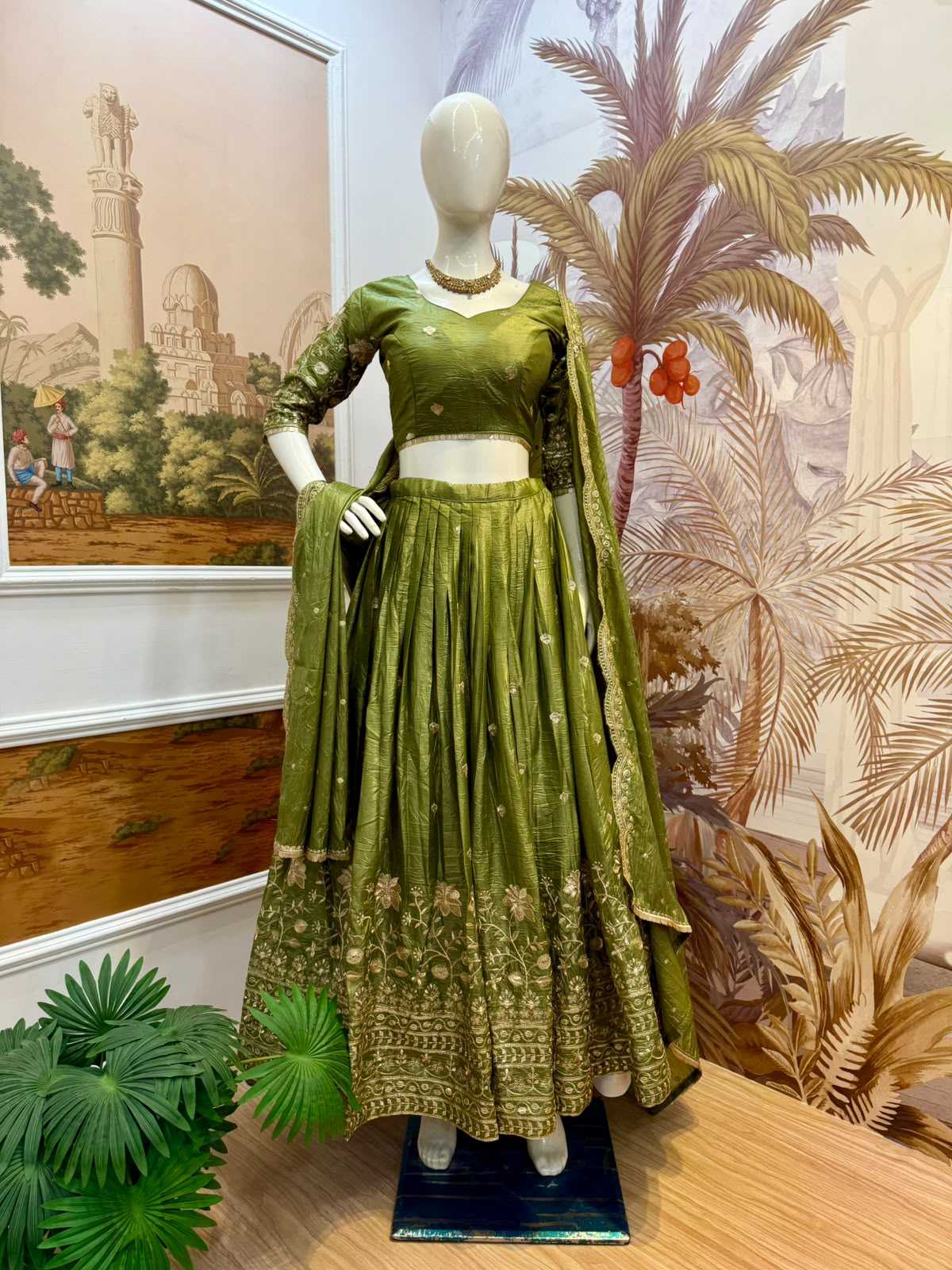YNF Wholesale Crunchi Designer Lehenga  | Surat Manufacturer