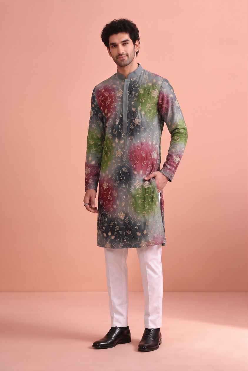 YNF Wholesale Rangoli Silk Mens Kurtas  | Surat Manufacturer