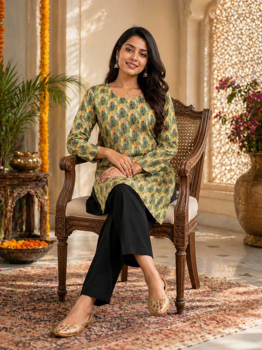YNF Wholesale Heavy Rayon Short Kurtis  | Surat Manufacturer