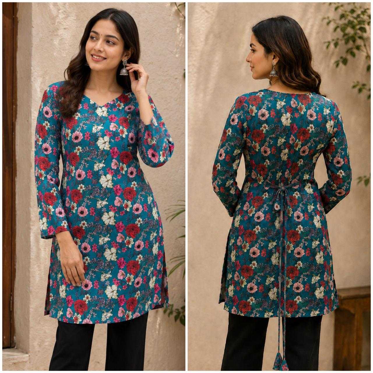 YNF Wholesale Heavy Rayon Printed Kurtis  | Surat Manufacturer