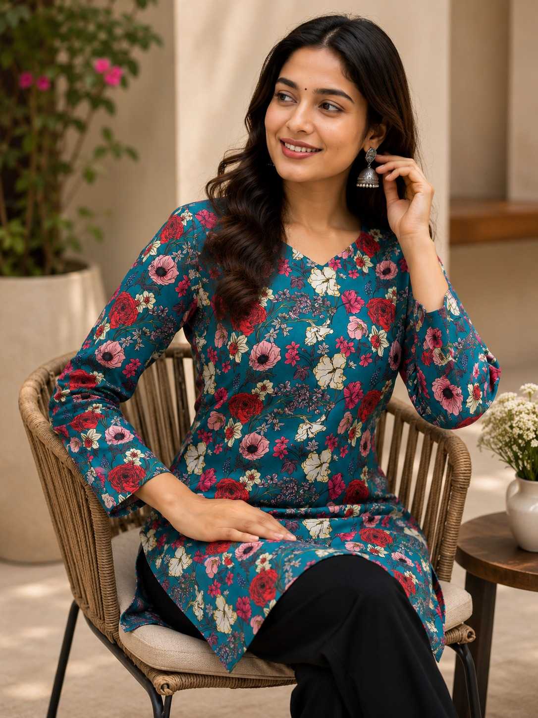 YNF Wholesale Heavy Rayon Printed Kurtis  | Surat Manufacturer
