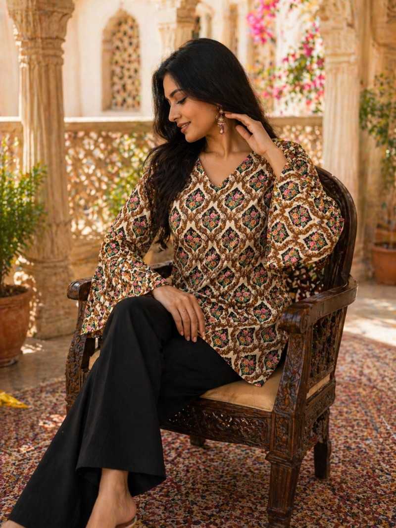 YNF Wholesale Heavy Rayon Short Kurtis  | Surat Manufacturer