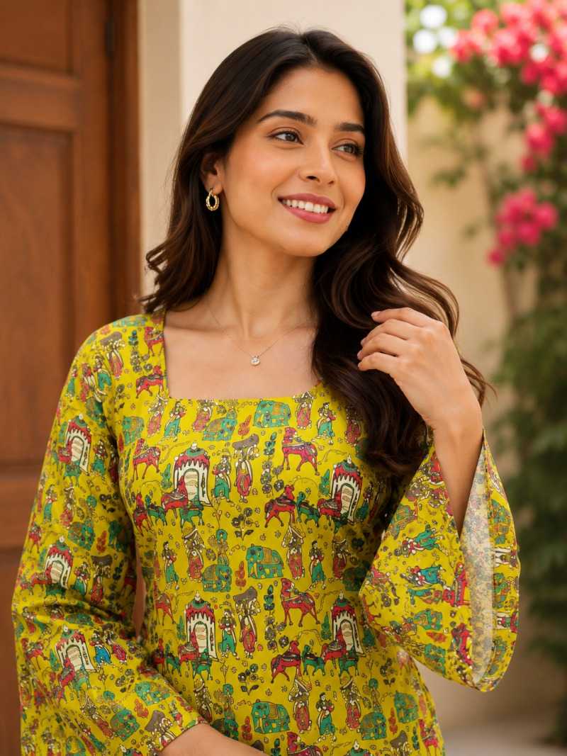 YNF Wholesale Heavy Rayon Designer Kurtis  | Surat Manufacturer