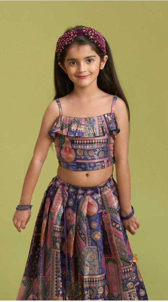YNF Wholesale Silk Kids Lehenga  | Surat Manufacturer