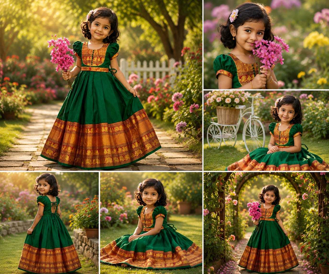 YNF Wholesale Cotton Kids Gown  | Surat Manufacturer