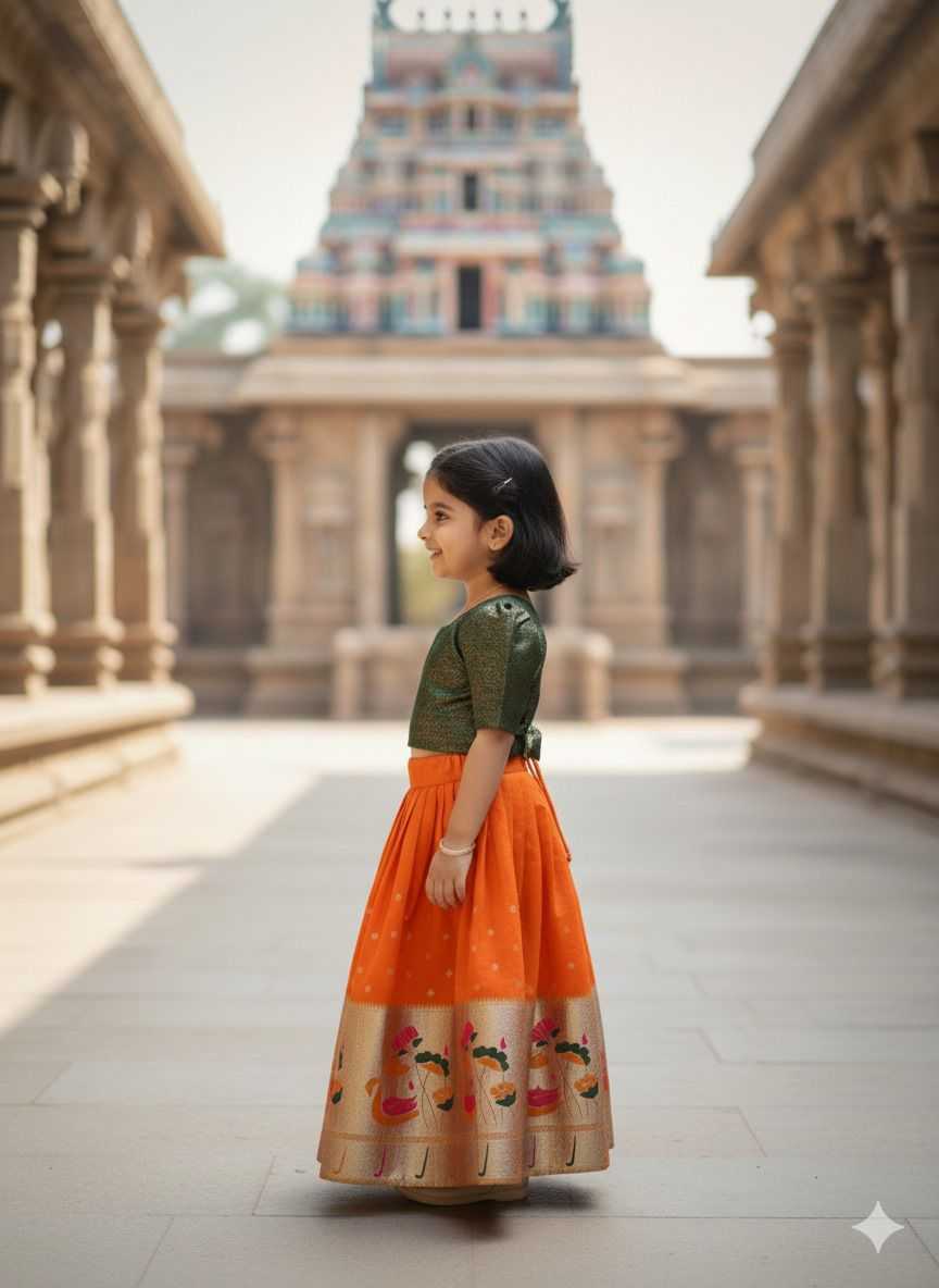 YNF Wholesale Soft Silk Kids Lehenga  | Surat Manufacturer