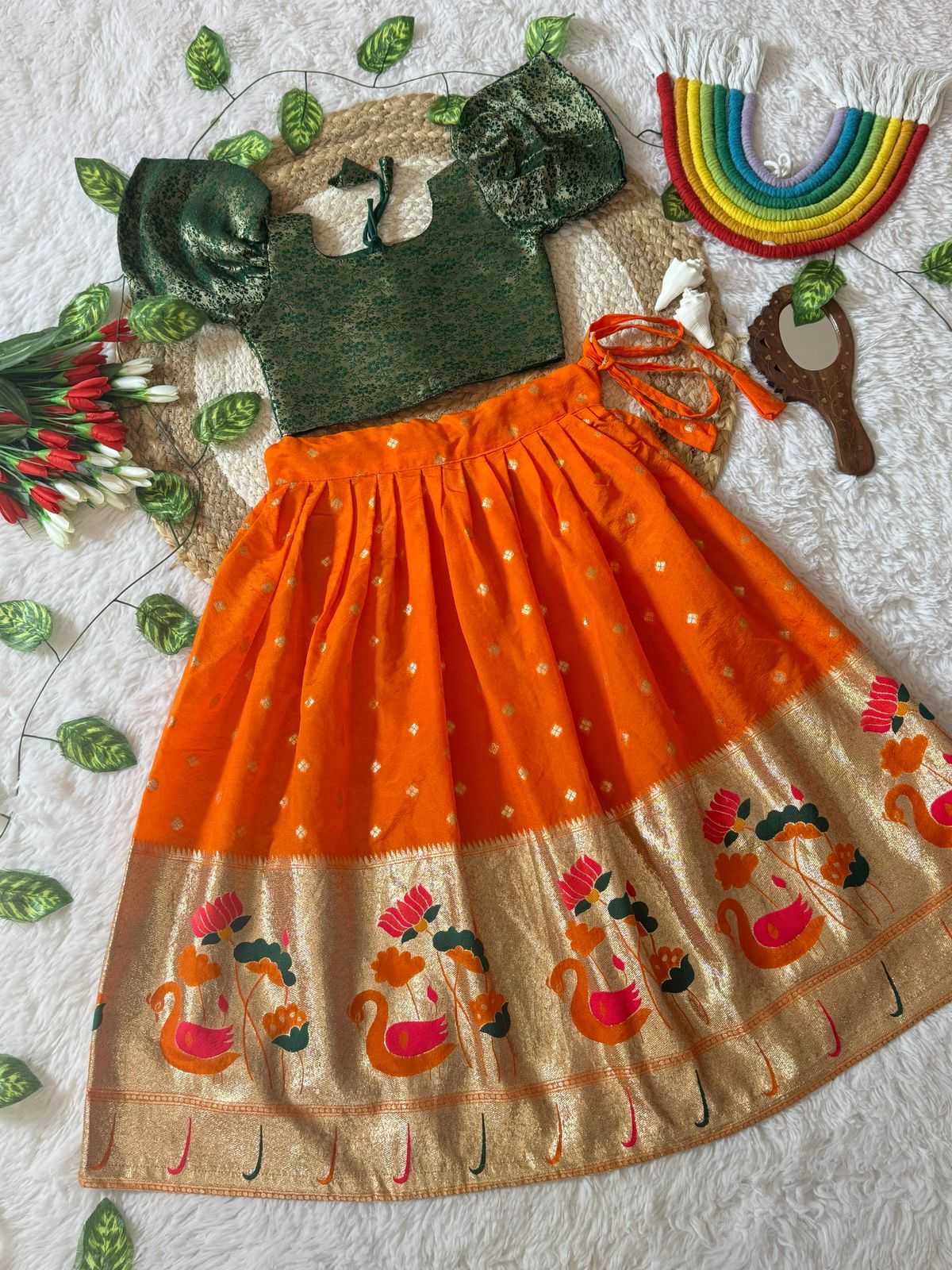 YNF Wholesale Soft Silk Kids Lehenga  | Surat Manufacturer