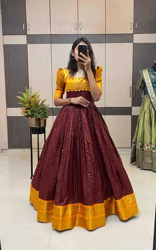 YNF Wholesale Cotton Fancy Gowns  | Surat Manufacturer