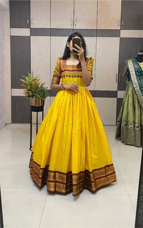 YNF Wholesale Cotton Fancy Gowns  | Surat Manufacturer