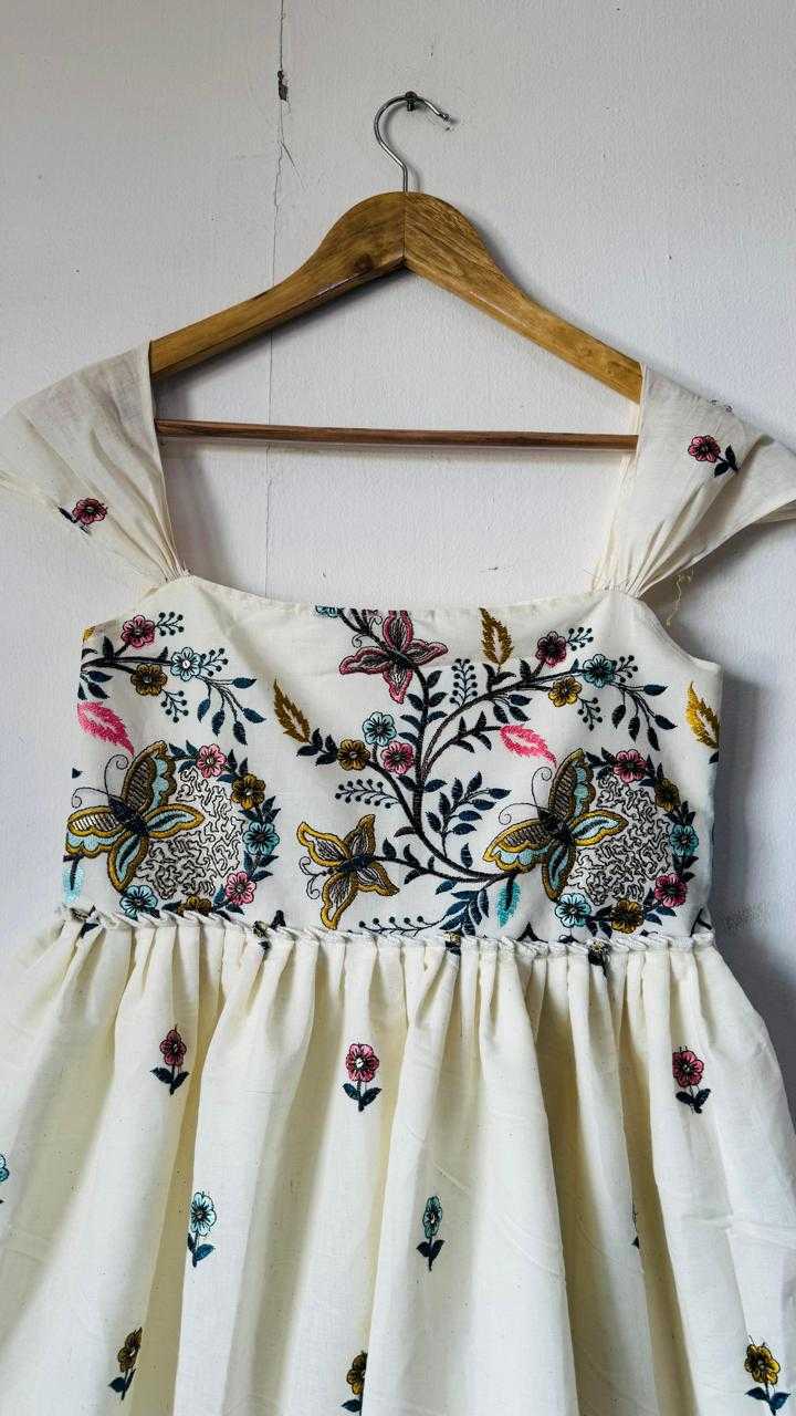 YNF Wholesale Pure Cotton Kids Designer Frock  | Surat Manufacturer