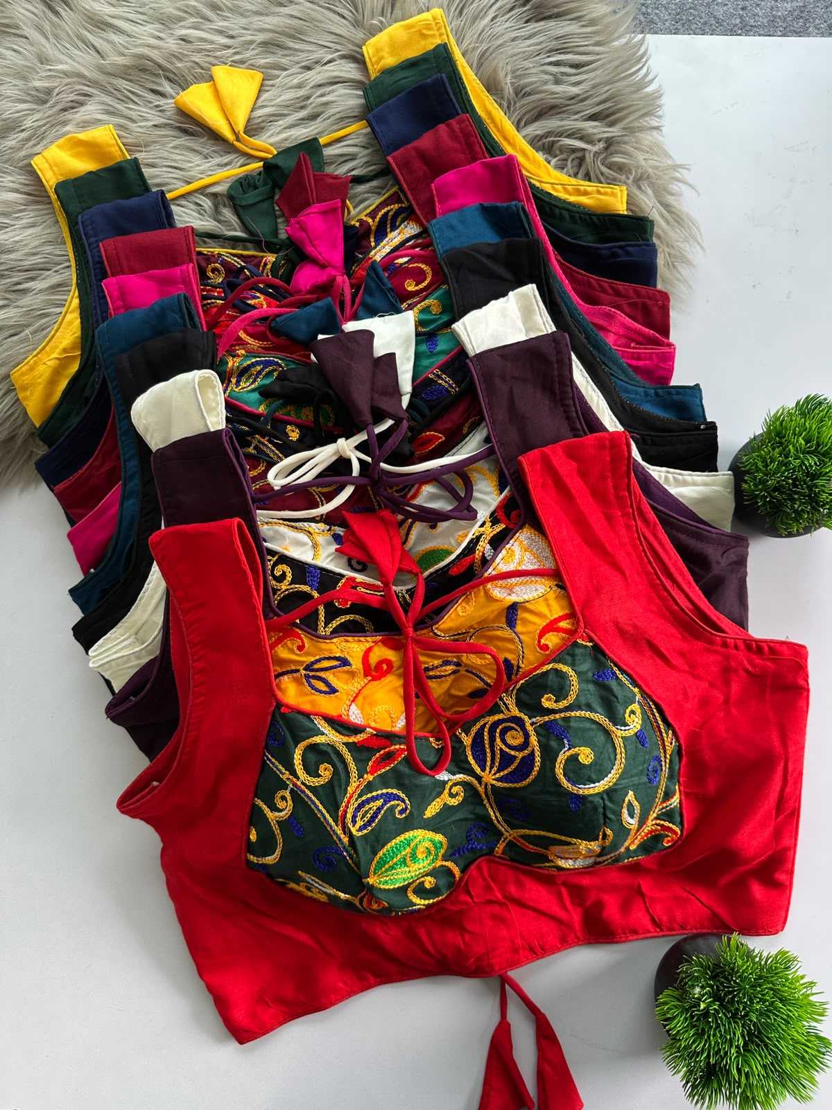 YNF Wholesale Cotton Designer Blouse | Surat Manufacturer