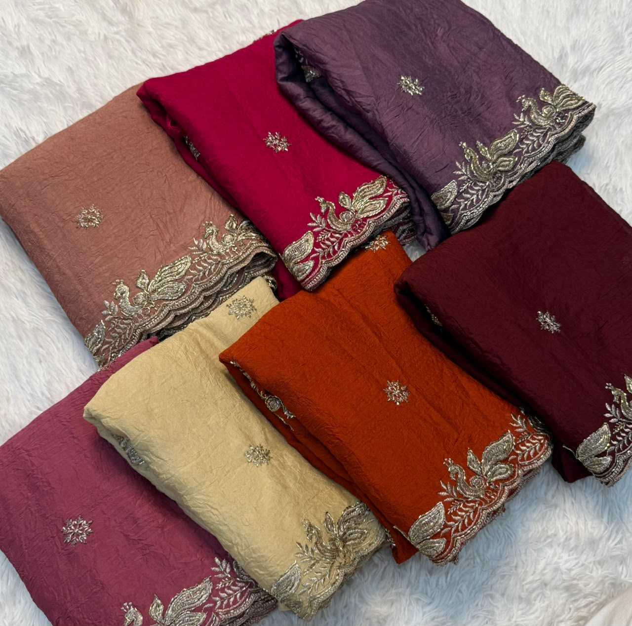 YNF Wholesale Crush Silk Soft Silk Sarees | Surat Manufacturer