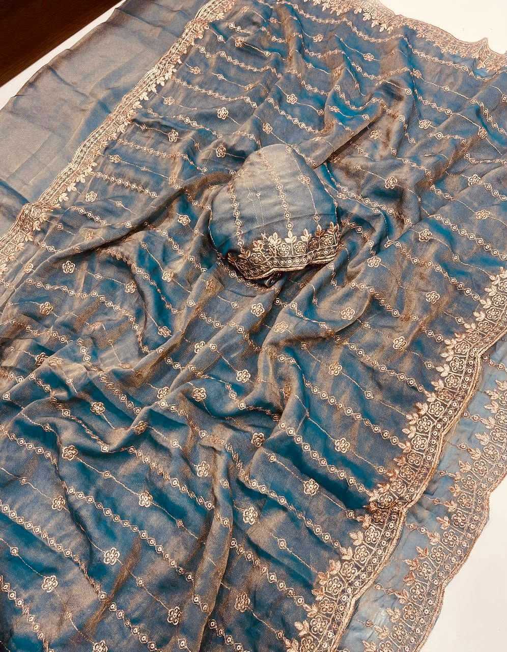 YNF Wholesale Dull Moss Designer Sarees | Surat Manufacturer