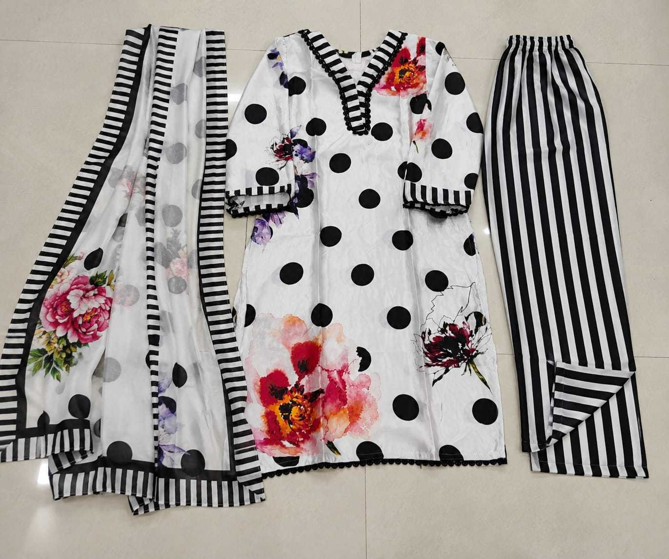 YNF Wholesale Japan Sartin Ladies Suits | Surat Manufacturer