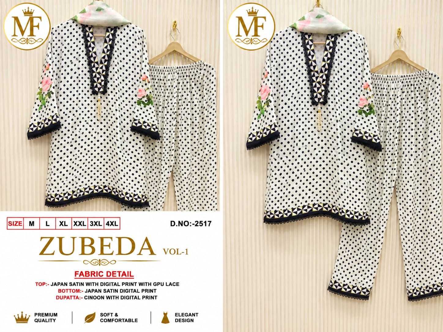 YNF Wholesale Japan Sartin Ladies Suits | Surat Manufacturer