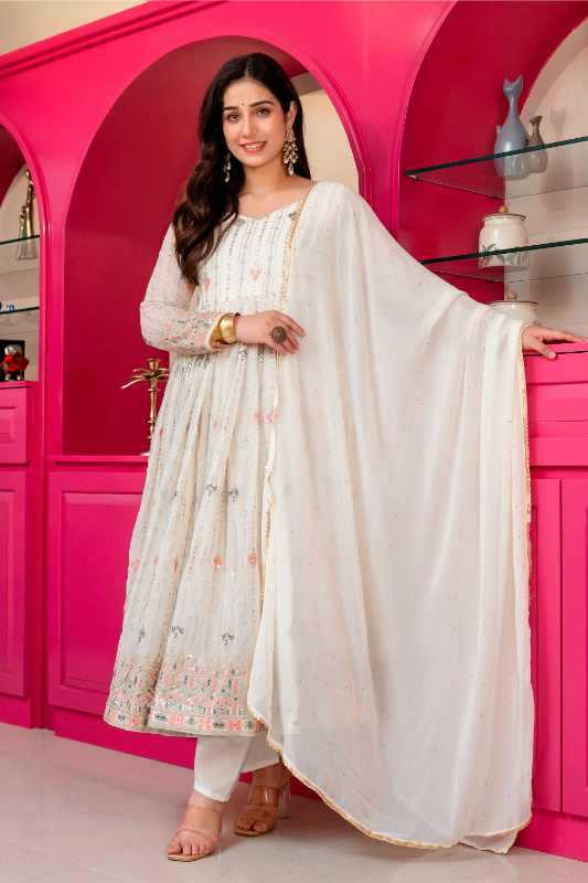 YNF Wholesale Faux Blooming Embroidery Suits  | Surat Manufacturer