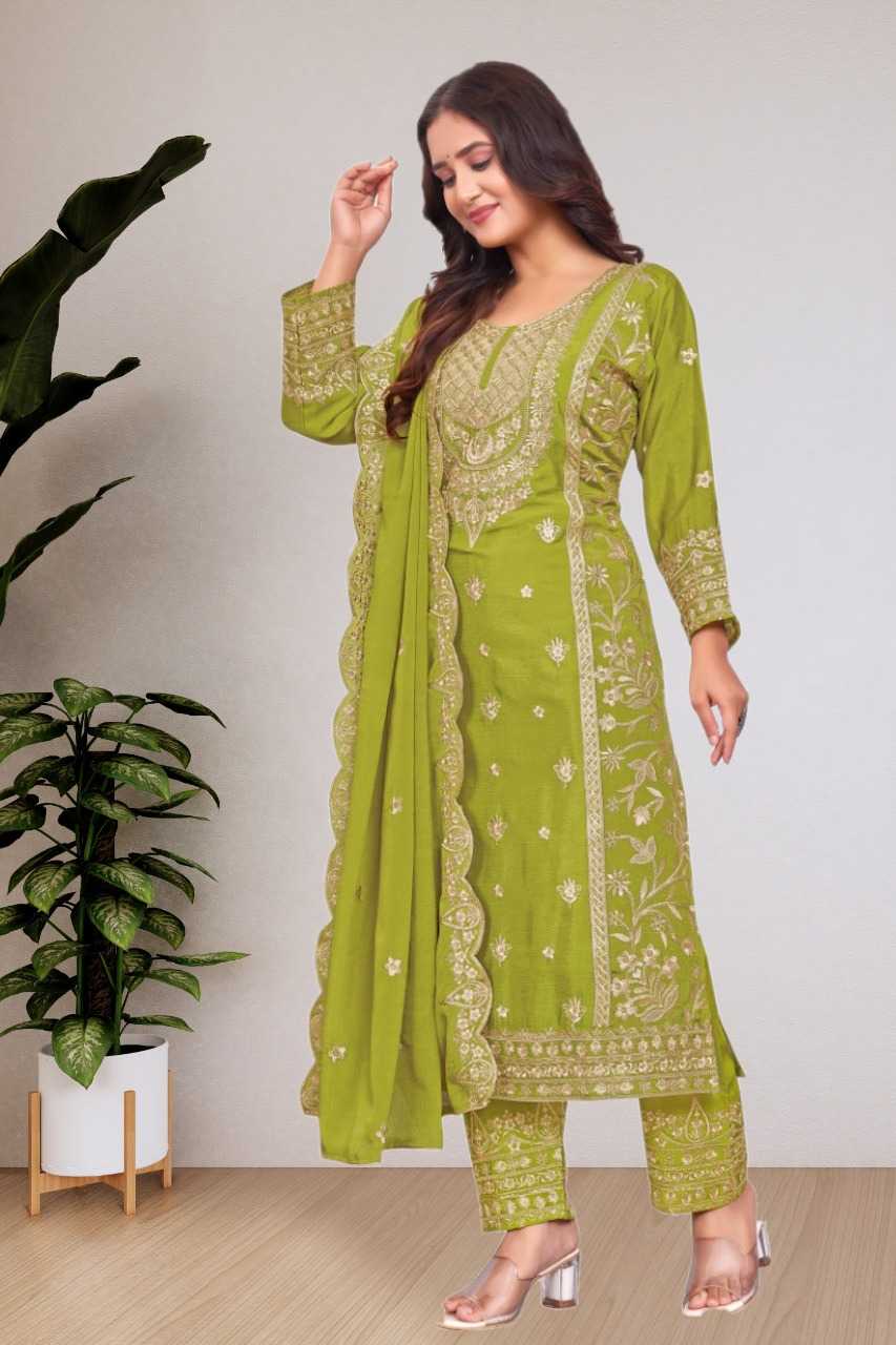 YNF Wholesale Chinon Embroidery Suits KESH108 880 | Surat Manufacturer